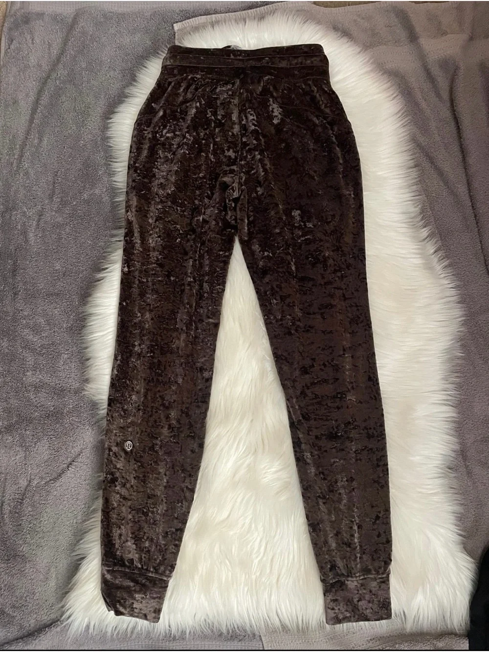 lululemon athletica Crushed Velvet Jogger Pants - Brown